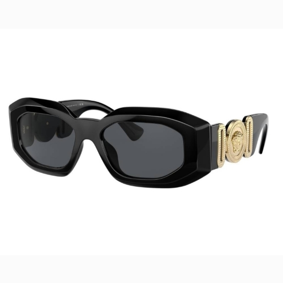 NEW VERSACE UNISEX SUNGLASSES VE4425U GB1/87 MOD VE4425U BLACK - Picture 1 of 8